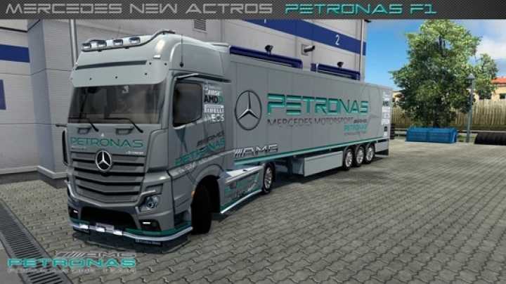 Mercedes Petronas Skin Combo V1.0 ETS2 1.47