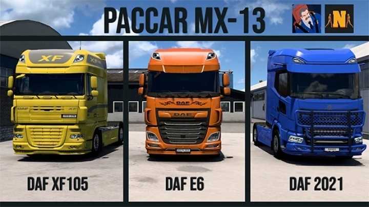 Paccar Mx 13 For Daf Trucks V2.6 ETS2 1.47