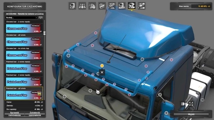 Roofbar For Renault Premium V2.0 ETS2 1.47