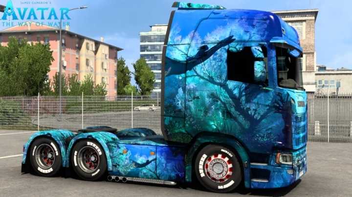 Scania Avatar The Way Of Water Skin ETS2 1.47