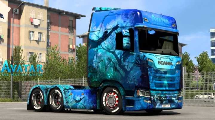 Scania Avatar The Way Of Water Skin ETS2 1.47