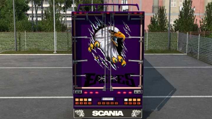 Scania Bright Purple Eagle Skin ETS2 1.47