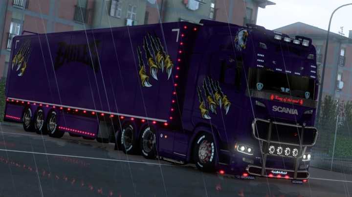 Scania Bright Purple Eagle Skin ETS2 1.47