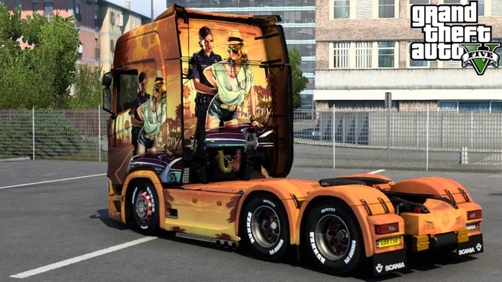 Scania Grand Theft Auto V Skin ETS2 1.47