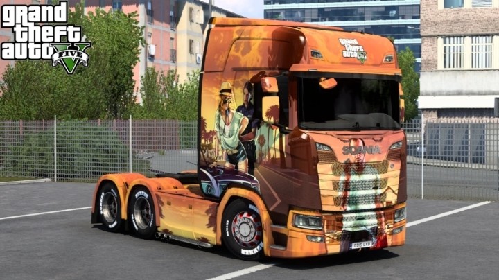 Scania Grand Theft Auto V Skin ETS2 1.47