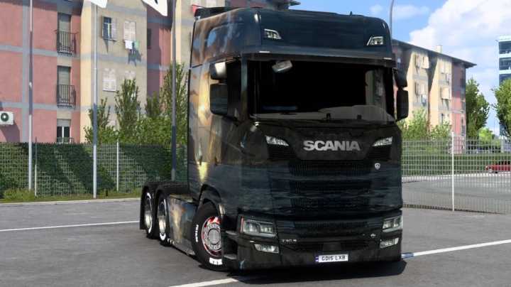 Scania Nature Ship Art Skin ETS2 1.47