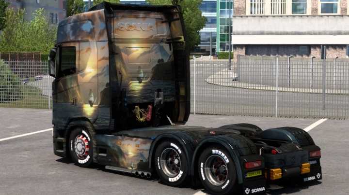 Scania Nature Ship Art Skin ETS2 1.47