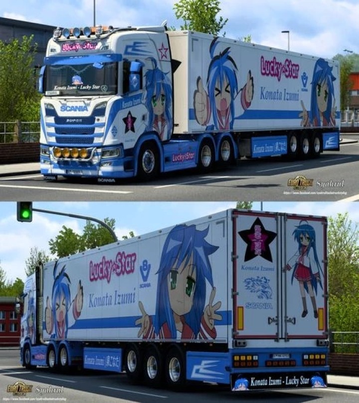 Scania S Ng Konata Izumi – Lucky Star Combo Skin V1.0 ETS2 1.47