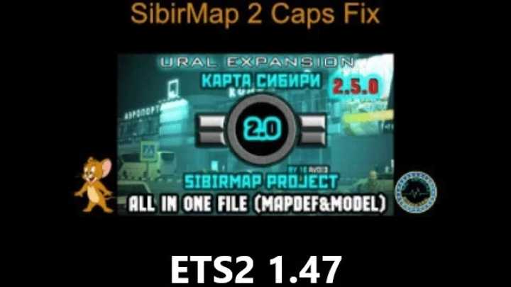 Sibirmap 2 Caps Fix ETS2 1.47