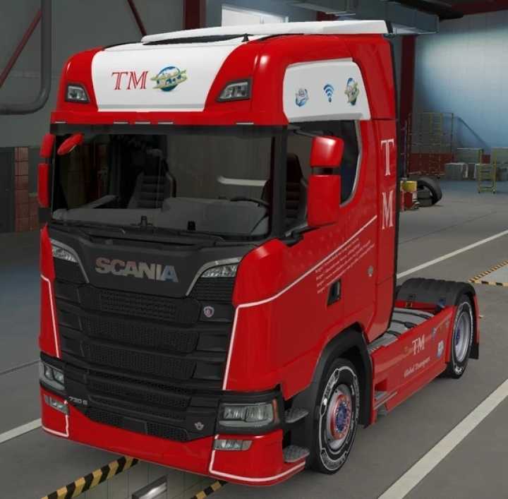 Skin New Scania S Tm Global Transport ETS2 1.47