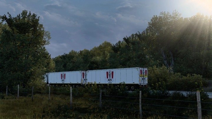 Skin Scs Box Trailer Kfc 2018 V1.0 ETS2 1.47