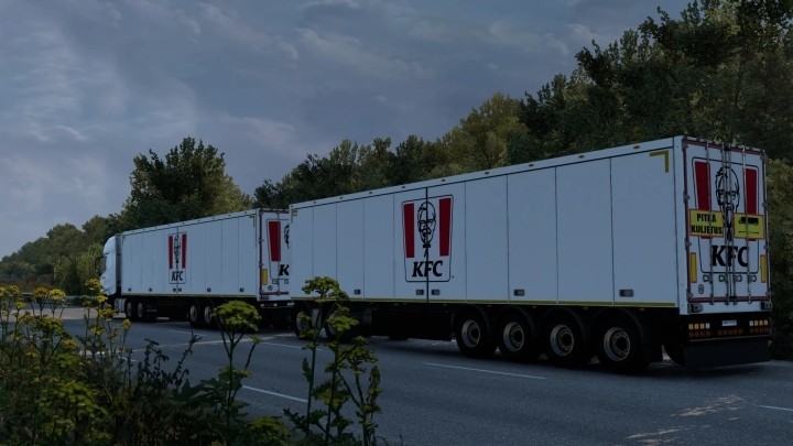 Skin Scs Box Trailer Kfc 2018 V1.0 ETS2 1.47