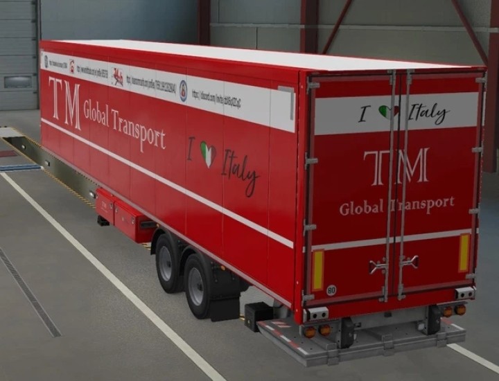 Skin Ttrailer Red Iloveitaly Tm Global Transport ETS2 1.47