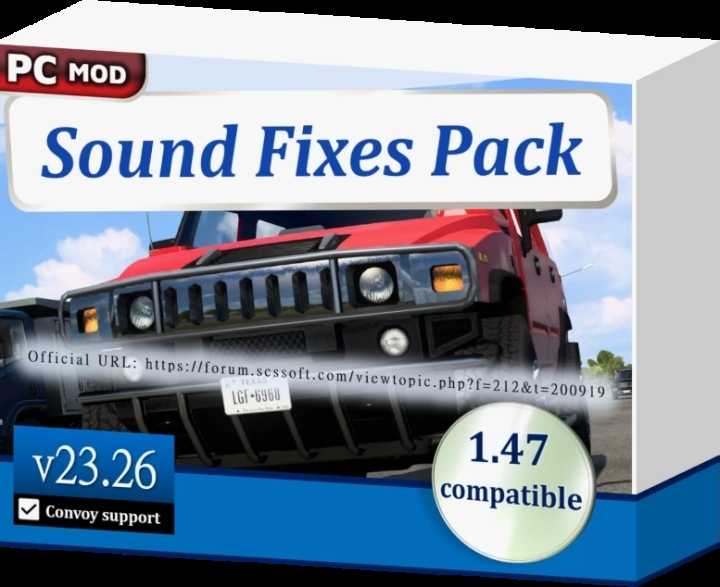 Sound Fixes Pack V23.26 ETS2 1.47