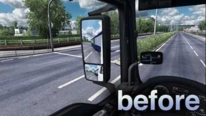 True Mirror Fov ETS2 1.47