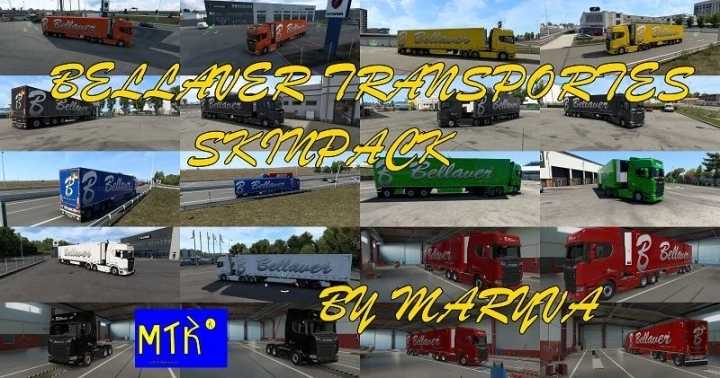 Bellaver Transportes Skinpack V2.0 ETS2 1.47