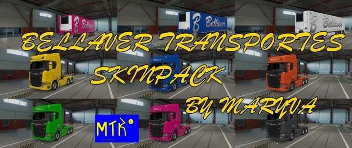 Bellaver Transportes Skinpack V2.0 ETS2 1.47
