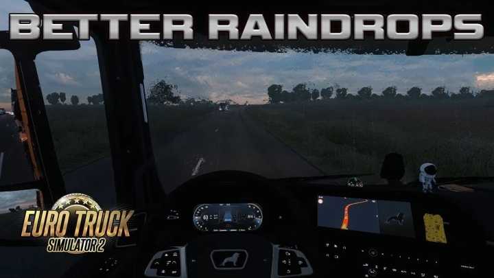 Better Raindrops V1.4.1 + Addons ETS2 1.47