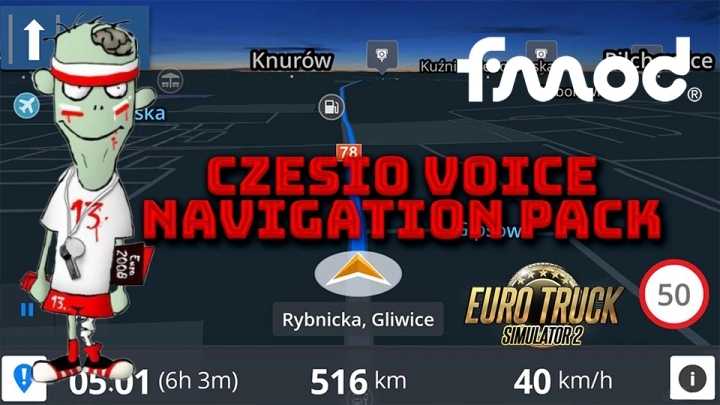 Czesio Voice Navigation Pack V2.1 ETS2 1.47