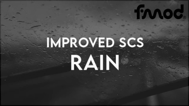 Improved Scs Rain V0.24 ETS2 1.47