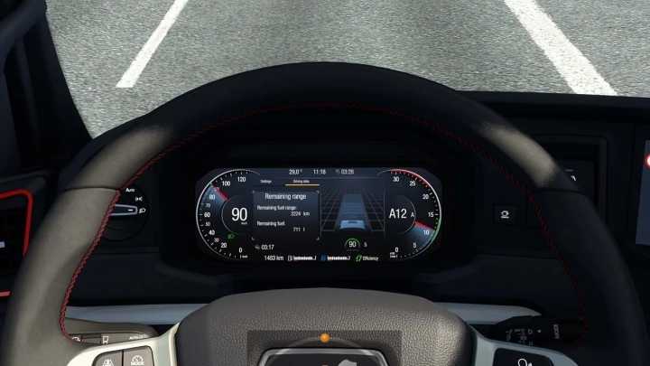 Man Tgx 2020 Improved Dashboard V1.2 ETS2 1.47