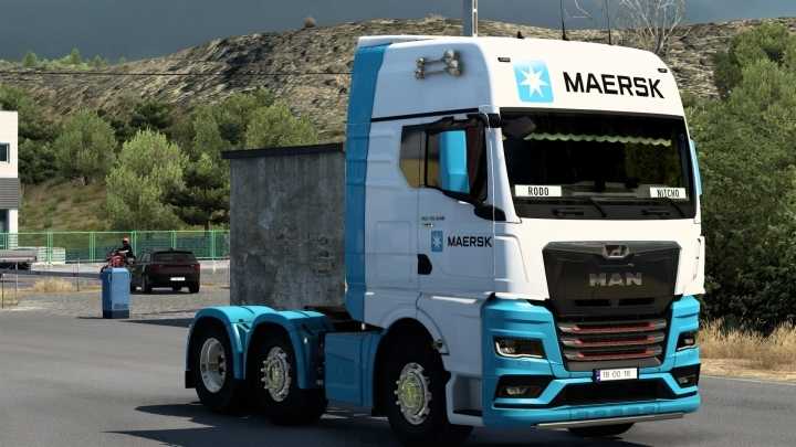 Man Tgx 2020 Maersk Skin V1.0 ETS2 1.47