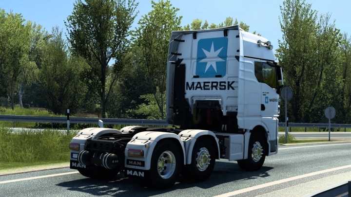 Man Tgx 2020 Maersk Skin V2.0 ETS2 1.47