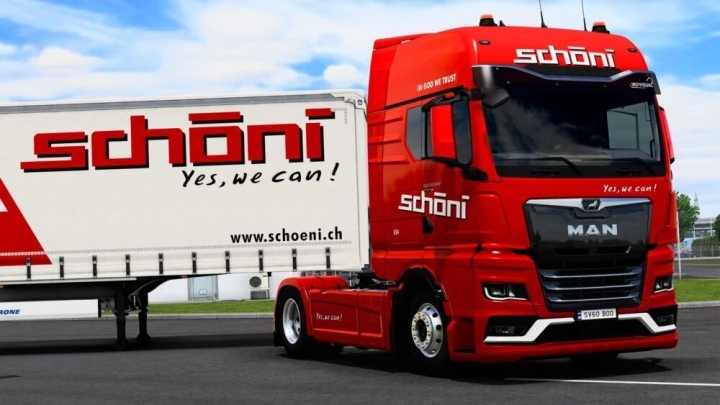 Man Tgx 2020 Schoni Transport Combo Skin Pack V1.0 ETS2 1.47