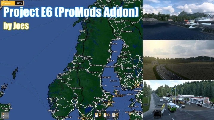 Project E6 – Promods Addon V2.4 ETS2 1.47