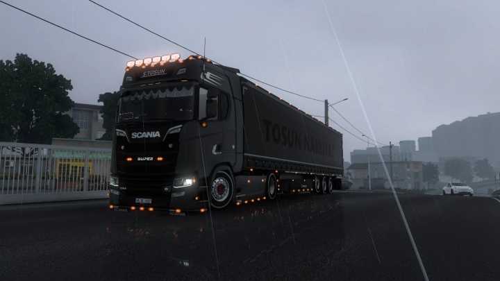 Scania Black Chest + Krone Azerbaijan Trailer ETS2 1.47