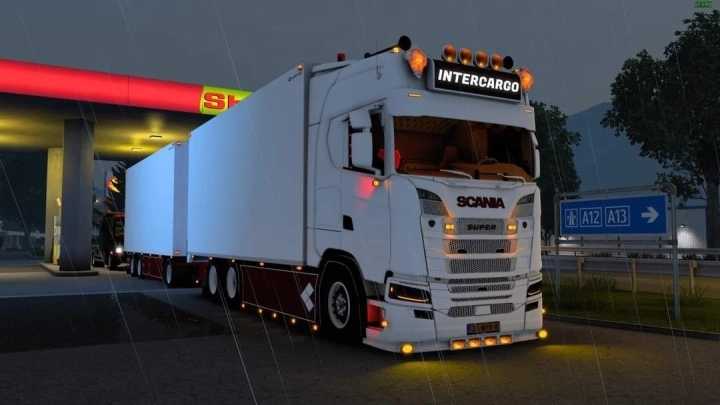 Scania Intercarfo And Trailer ETS2 1.47