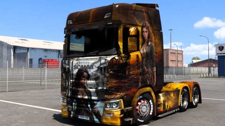 Scania Pirate Woman Skin ETS2 1.47