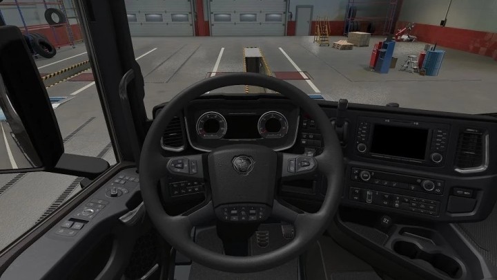 Scania R&S Black Streeing Wheel V1.0 ETS2 1.47