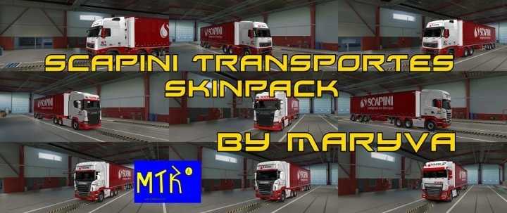 Scapini Transportes Skinpack V2.0 ETS2 1.47