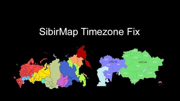 Sibirmap Timezone Fix V2.6 ETS2 1.47