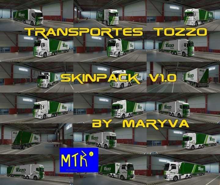 Tozzo Transportes Skinpack V1.0 ETS2 1.47