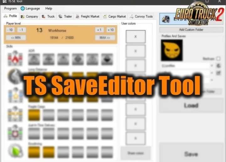 Ts Saveeditor Tool V0.3.9.1 ETS2 1.47