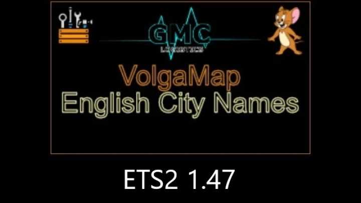 Volga Map English City Names V1.0 ETS2 1.47