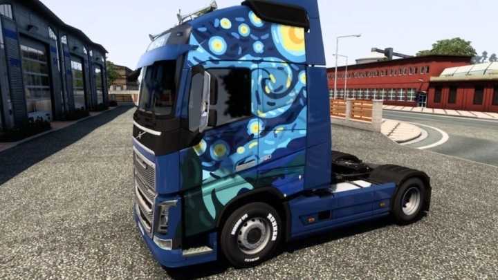 Volvo Fh Van Gogh Truck Skin V1.0 ETS2 1.47