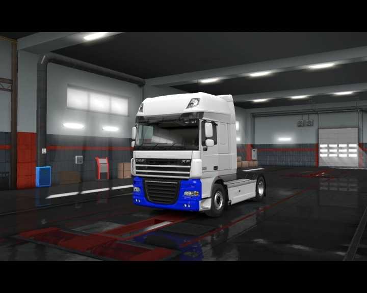 White & Blue Themes Skin ETS2 1.47