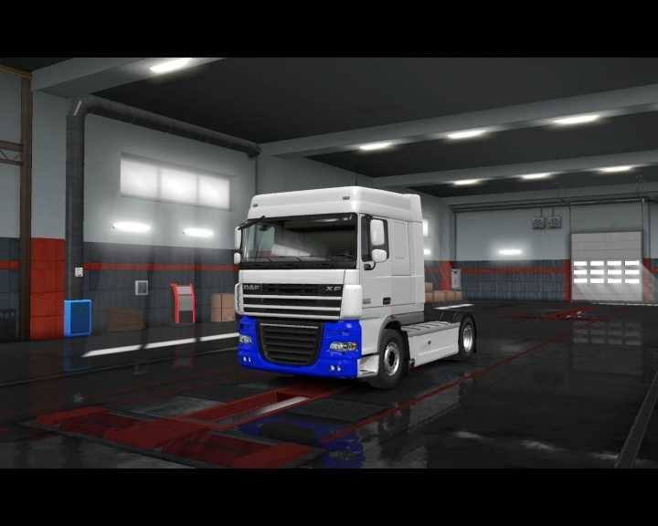 White & Blue Themes Skin ETS2 1.47