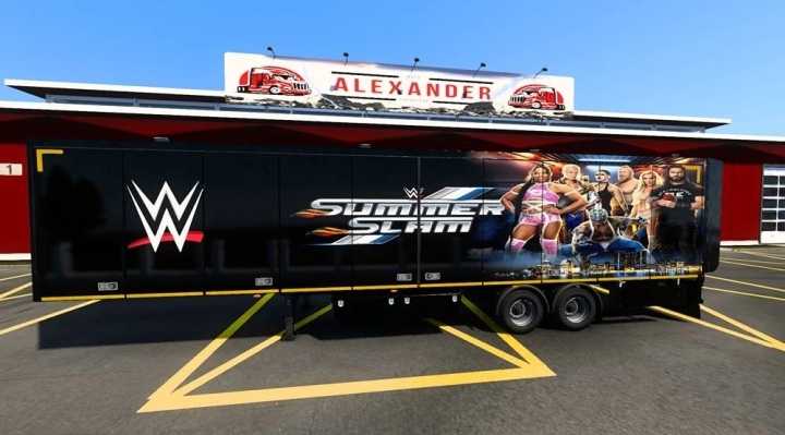 Wwe Trailer Skins Pack V1.0 ETS2 1.47