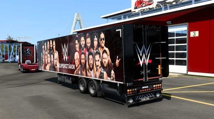 Wwe Trailer Skins Pack V1.0 ETS2 1.47