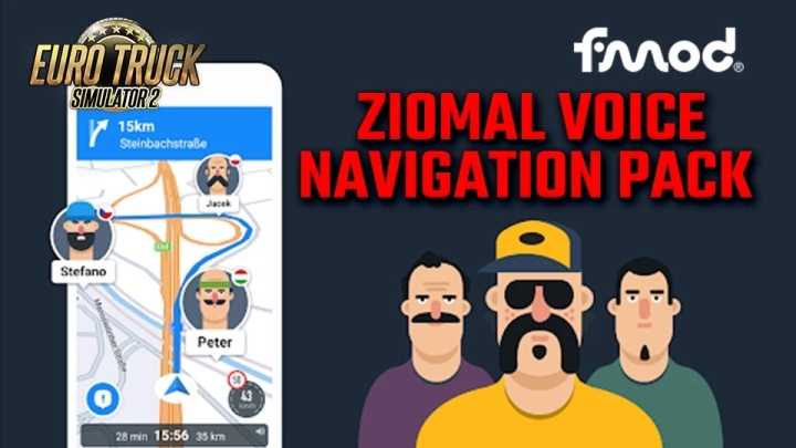 Ziomal Voice Navigation Pack V3.2 ETS2 1.47