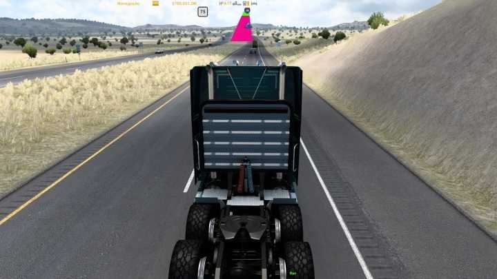 Gps On Top Of The Screen V1.0 ATS 1.48