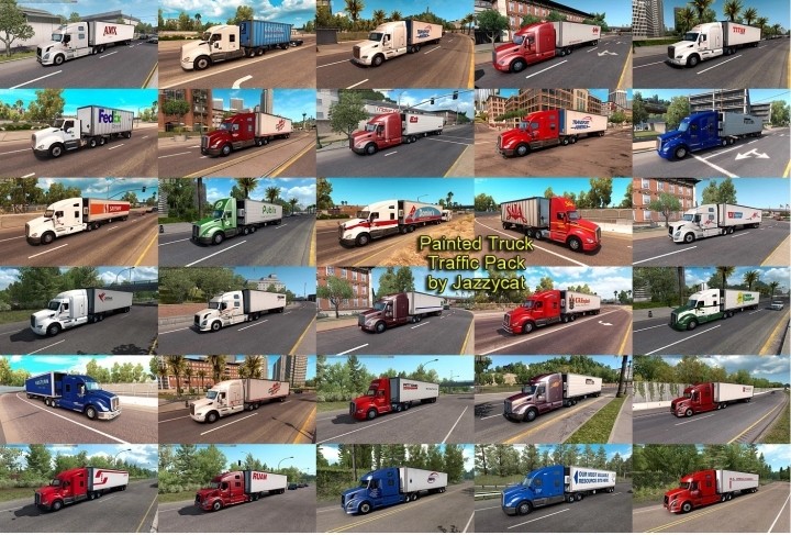 Painted Truck Traffic Pack V6.1 ATS 1.47