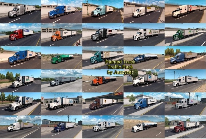 Painted Truck Traffic Pack V6.1 ATS 1.47