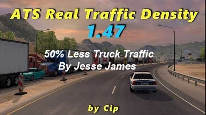 Real Traffic Density Less Truck Traffic Add-On V1.0 ATS 1.47