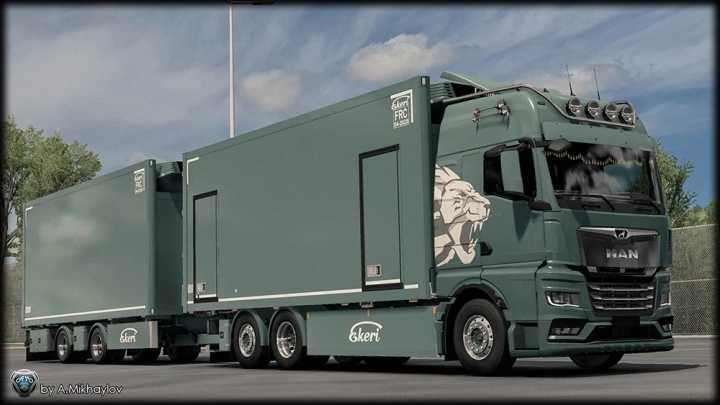 4K 8K Man Tgx 2020 Rent A Man Multicolor Skin Pack V1.2 ETS2 1.47