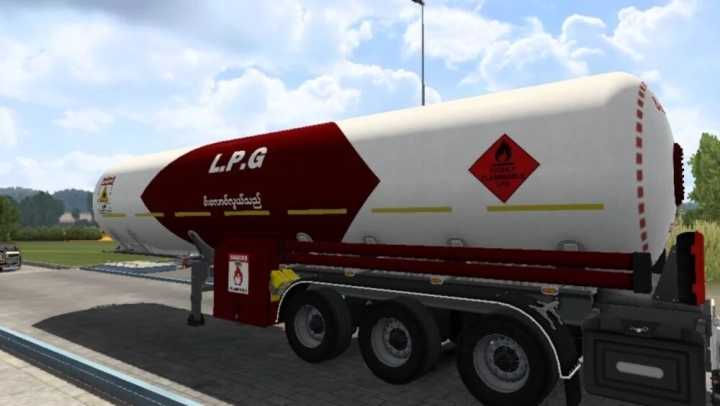 Lpg Gas Tank Skin 2 For Scs Gas Tank By Player Thurein V1.0 ETS2 1.47